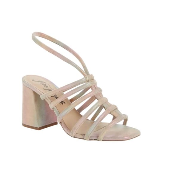 NIB FREE PEOPLE | COLETTE CINCHED HEEL | RAINBOW METALLIC   - Picture 9 of 14